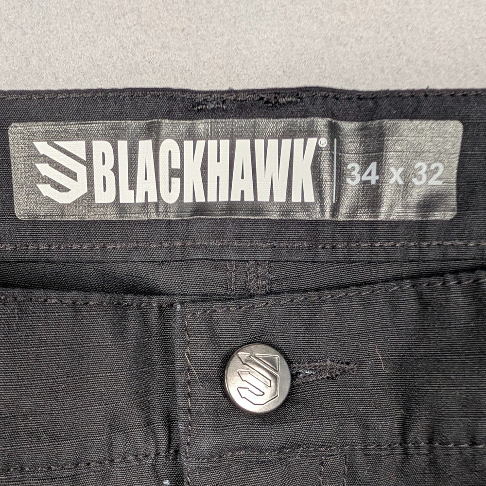 Blackhawk Ripstop Tactical Pants Mens 34x32‎ Black M21-P212 Cargo Utility Work - Picture 2 of 9